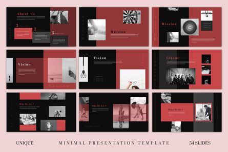 Dark Minimal Presentation Template, 슬라이드 3, 10567, 비즈니스 — PoweredTemplate.com