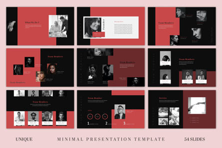 Dark Minimal Presentation Template, スライド 4, 10567, ビジネス — PoweredTemplate.com