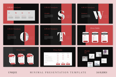 Dark Minimal Presentation Template, Slide 6, 10567, Lavoro — PoweredTemplate.com
