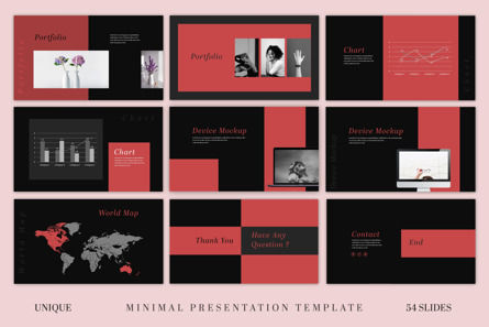 Dark Minimal Presentation Template, Slide 7, 10567, Business — PoweredTemplate.com