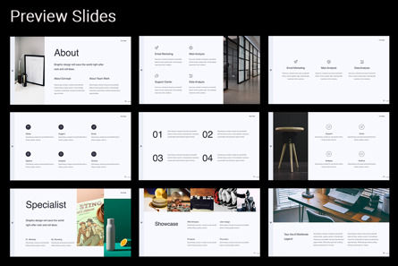 The Fiber - Creative Minimal Template Powerpoint, Slide 3, 10575, Business — PoweredTemplate.com
