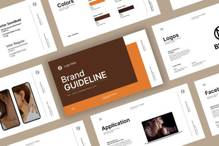 Brand Guideline Presentation Template, Modele PowerPoint, 10577, Business — PoweredTemplate.com