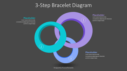 3-Step Bracelet Diagram, Folie 3, 10593, Abstrakt/Texturen — PoweredTemplate.com