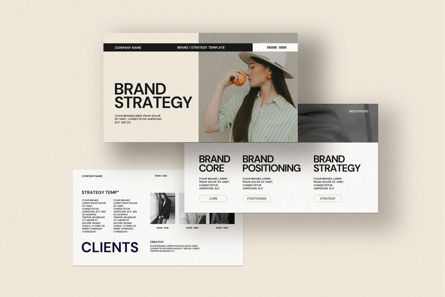 Brand Strategy Guide Presentation Template, Dia 6, 10594, Amerika — PoweredTemplate.com