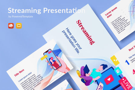 Streaming Services Presentation Template, 10597, Art & Entertainment — PoweredTemplate.com