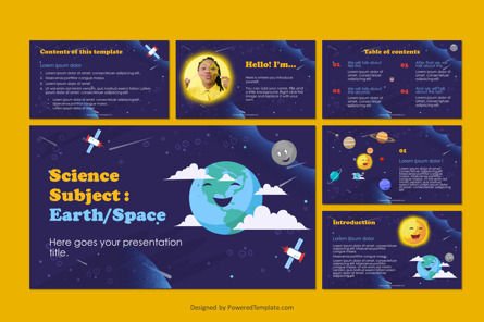 Science Subject for Elementary - 1st Grade Earth and Space, Diapositive 2, 10598, Education & Training — PoweredTemplate.com