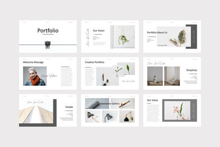 Portfolio Presentation Template, Slide 3, 10600, Bisnis — PoweredTemplate.com