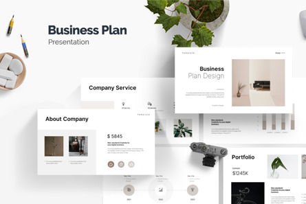 Business Plan Presentation, 10604, Business — PoweredTemplate.com