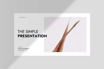Simple Presentation Template, Slide 3, 10607, Business — PoweredTemplate.com