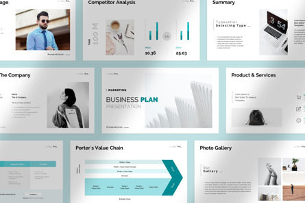 Business Plan Presentation, PowerPoint Template, 10608, Business — PoweredTemplate.com