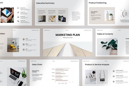 Marketing Plan Presentation, Modele PowerPoint, 10611, Business — PoweredTemplate.com