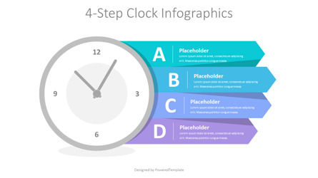 Analog Clock Time Management Infographic, Deslizar 2, 10615, Consultoria — PoweredTemplate.com