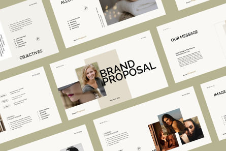 Brand Proposal Google Slide Template, 10619, Business — PoweredTemplate.com