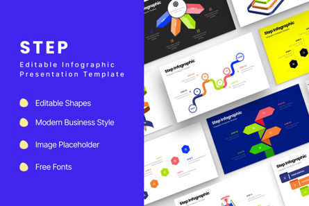 Step - Infographic PowerPoint Template, Slide 2, 10621, Data Driven Diagrams and Charts — PoweredTemplate.com