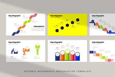Step - Infographic PowerPoint Template, Slide 4, 10621, Data Driven Diagrams and Charts — PoweredTemplate.com