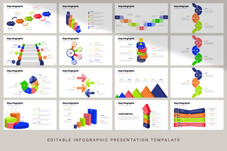 Step - Infographic PowerPoint Template, Slide 5, 10621, Data Driven Diagrams and Charts — PoweredTemplate.com