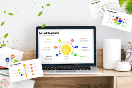 Lamp - Infographic PowerPoint Template, スライド 3, 10623, 3D — PoweredTemplate.com