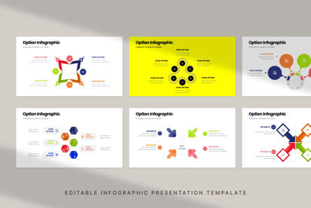 Option - Infographic PowerPoint Template, Slide 4, 10626, Concetti del Lavoro — PoweredTemplate.com
