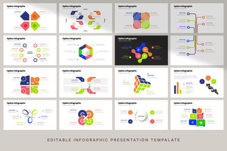 Option - Infographic PowerPoint Template, Slide 5, 10626, Concetti del Lavoro — PoweredTemplate.com