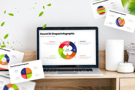 Round 3D Shaped - Infographic PowerPoint Template, 幻灯片 3, 10627, 3D — PoweredTemplate.com