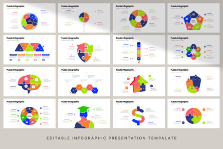 Puzzle - Infographic PowerPoint Template, Slide 5, 10628, Data Driven Diagrams and Charts — PoweredTemplate.com