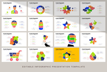 Puzzle - Infographic PowerPoint Template, Slide 6, 10628, Data Driven Diagrams and Charts — PoweredTemplate.com