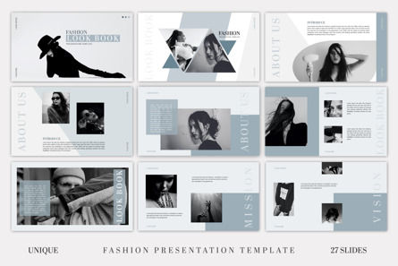 Fashion LookBook Presentation Template, スライド 2, 10632, ビジネス — PoweredTemplate.com