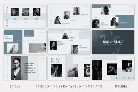 Fashion LookBook Presentation Template, 슬라이드 3, 10632, 비즈니스 — PoweredTemplate.com