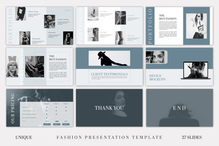 Fashion LookBook Presentation Template, スライド 4, 10632, ビジネス — PoweredTemplate.com