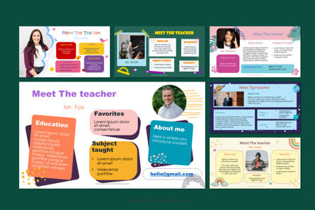 Free Meet The Teacher Presentation Slides, 슬라이드 2, 10635, Education & Training — PoweredTemplate.com