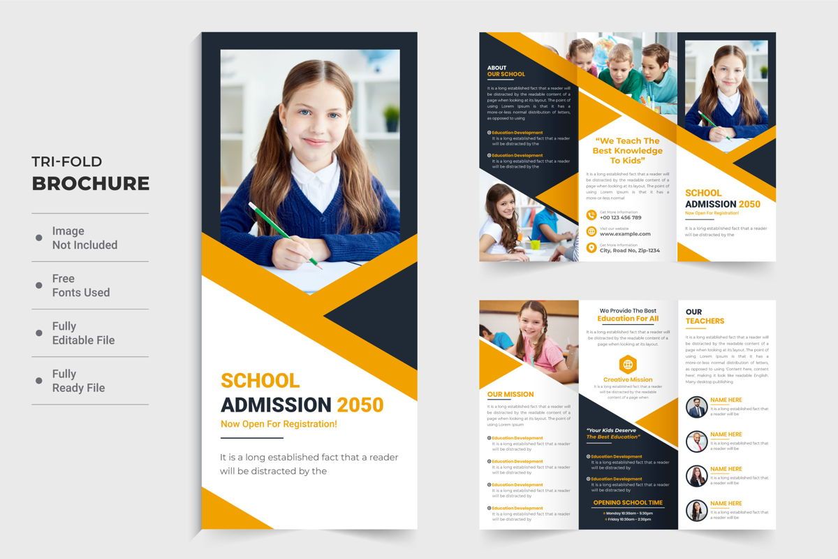 Training Brochure Templates, Design and Layouts | PoweredTemplate.com