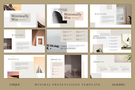 Simple and Clean Minimal Presentation Template, 슬라이드 2, 10643, 비즈니스 — PoweredTemplate.com
