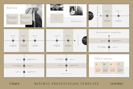 Simple and Clean Minimal Presentation Template, 슬라이드 5, 10643, 비즈니스 — PoweredTemplate.com