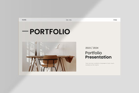 Portfolio Presentation Template, Slide 5, 10648, Business — PoweredTemplate.com