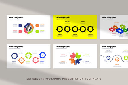 Gear - Infographic PowerPoint Template, Slide 4, 10658, 3D — PoweredTemplate.com