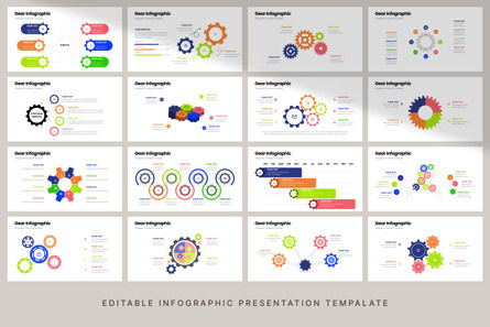 Gear - Infographic PowerPoint Template, Slide 5, 10658, 3D — PoweredTemplate.com
