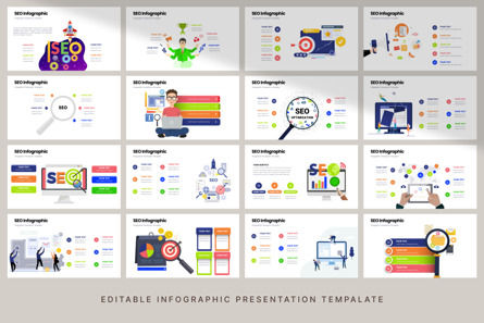 SEO - Infographic PowerPoint Template, Slide 5, 10664, Business — PoweredTemplate.com