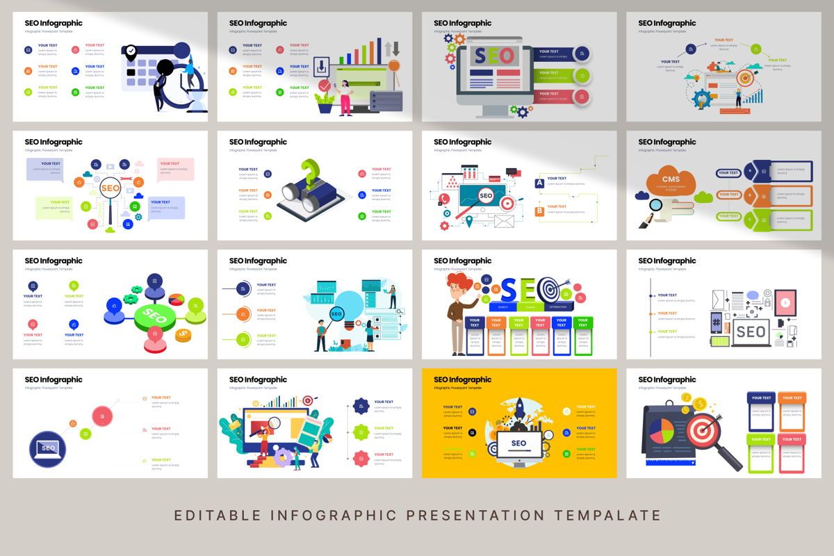 SEO - Infographic PowerPoint Template | Presentation Template 99121