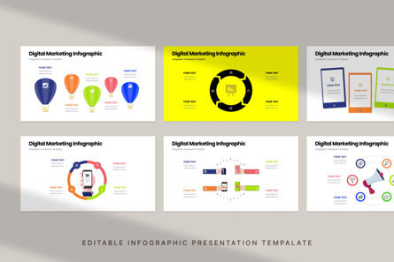 Digital Marketing - Infographic PowerPoint Template, Slide 4, 10665, 3D — PoweredTemplate.com