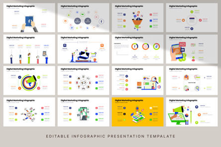Digital Marketing - Infographic PowerPoint Template, Slide 6, 10665, 3D — PoweredTemplate.com