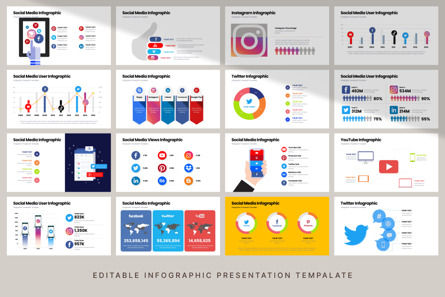 Social Media - Infographic PowerPoint Template, Slide 6, 10666, Art & Entertainment — PoweredTemplate.com