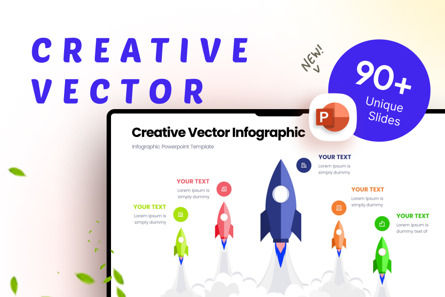 Creative Vector - Infographic PowerPoint Template, Plantilla de PowerPoint, 10667, Art & Entertainment — PoweredTemplate.com