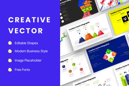 Creative Vector - Infographic PowerPoint Template, Diapositiva 2, 10667, Art & Entertainment — PoweredTemplate.com