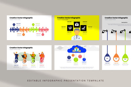 Creative Vector - Infographic PowerPoint Template, Folie 4, 10667, Art & Entertainment — PoweredTemplate.com