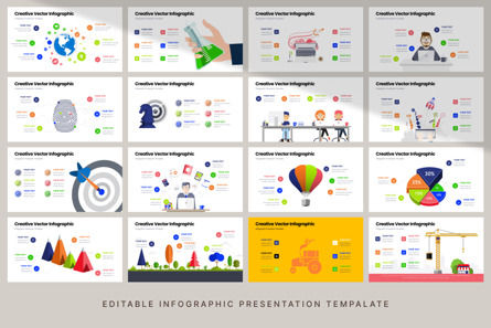 Creative Vector - Infographic PowerPoint Template, Folie 6, 10667, Art & Entertainment — PoweredTemplate.com
