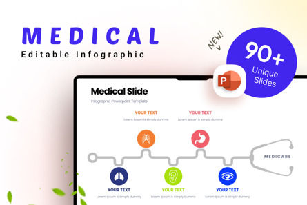 Medical - Infographic PowerPoint Template, 파워 포인트 템플릿, 10669, 건강 및 레크레이션 — PoweredTemplate.com