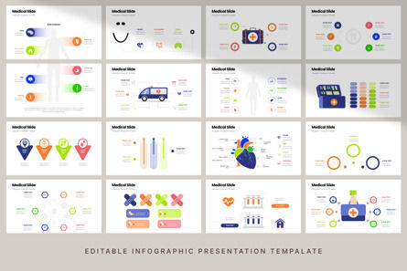 Medical - Infographic PowerPoint Template, 슬라이드 5, 10669, 건강 및 레크레이션 — PoweredTemplate.com
