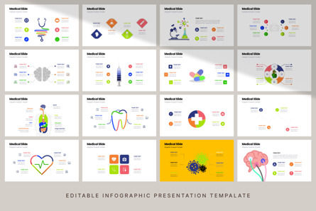 Medical - Infographic PowerPoint Template, Dia 6, 10669, Gezondheid en Recreatie — PoweredTemplate.com