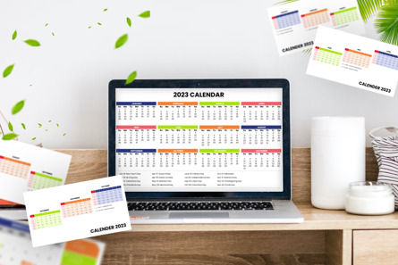 Calendar 2023 Infographic PowerPoint Template, 슬라이드 3, 10673, 데이터 주도형 도표 및 차트 — PoweredTemplate.com