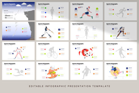Sport - Infographic PowerPoint Template, Folie 5, 10675, Gesundheit und Erholung — PoweredTemplate.com